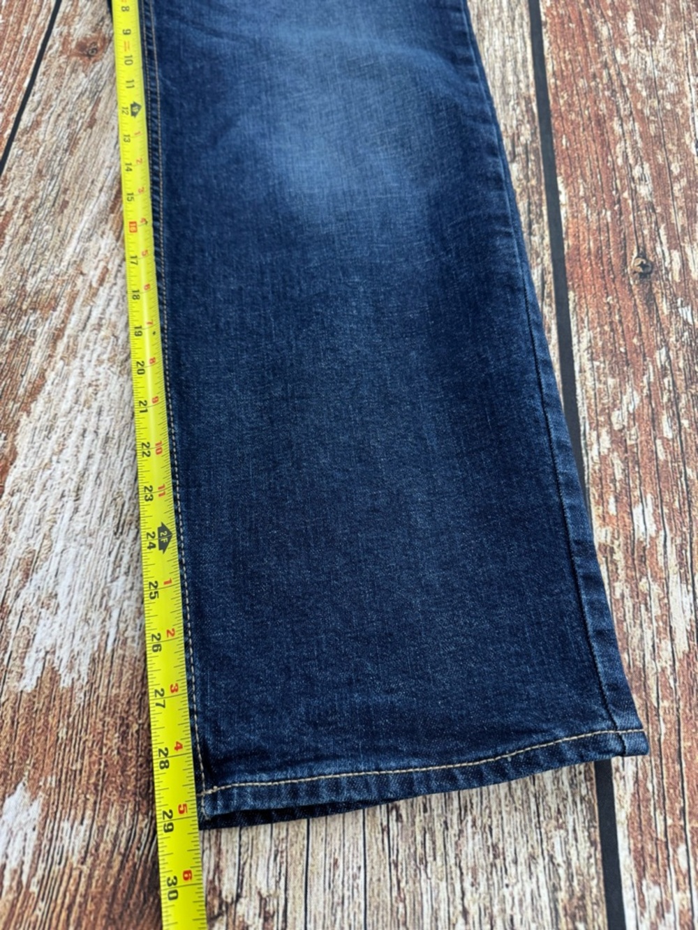 Men's Old Navy Loose Fit, Built in Flex, Dark Wash Denim Jeans, Size 31x32 - Picture 8 of 12